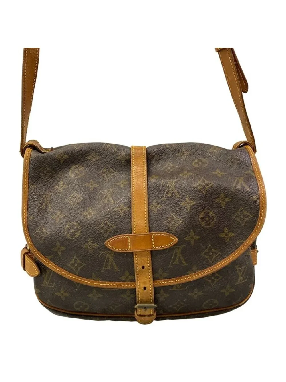 Louis Vuitton Shoulder Bag Monogram Saumur 30